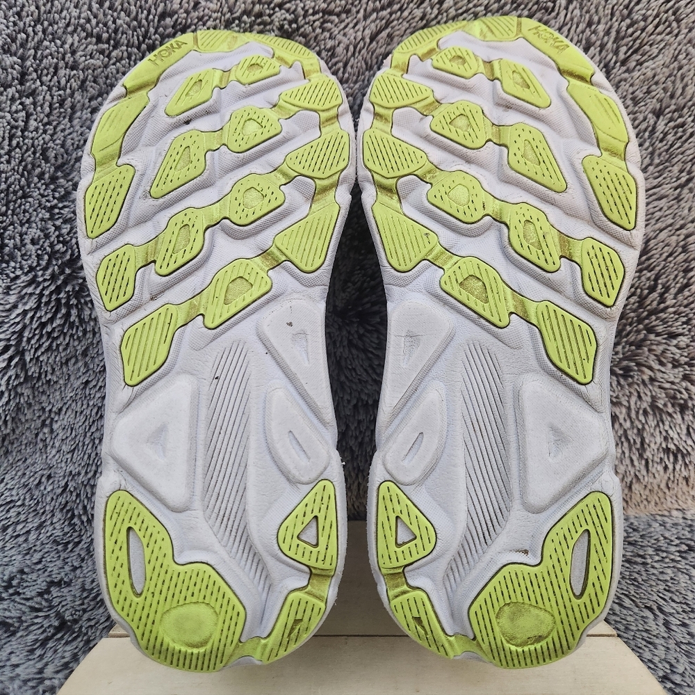 Hoka One One Clifton 9 Athletic Running Blue Pink Sneaker Women's Size 8.5 B - Picture 8 of 9